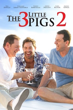 The Three L'il Pigs 2 poster with the main actors