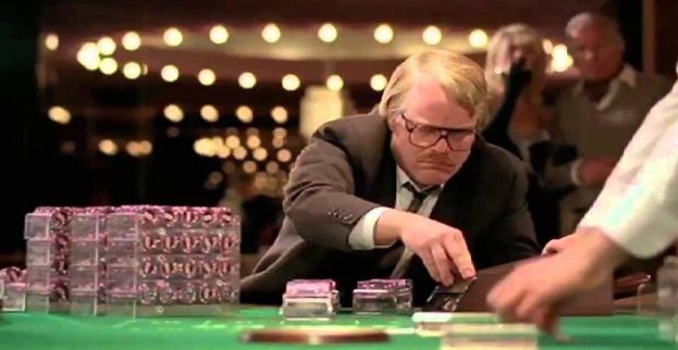 man playing in a casino